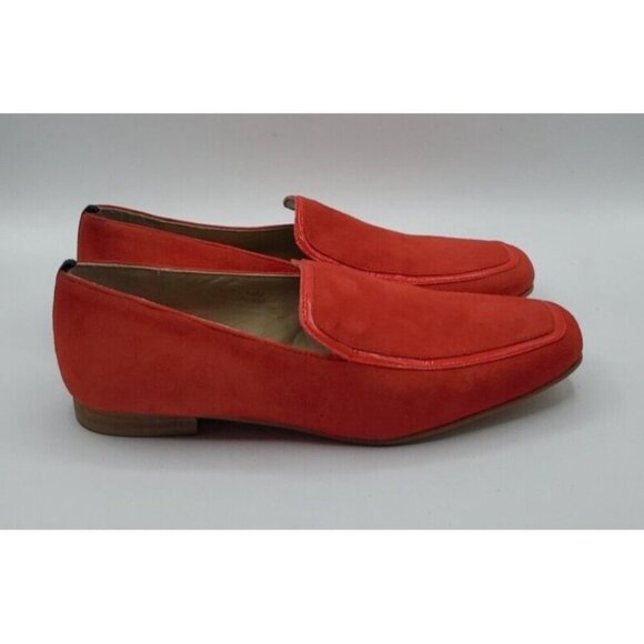 Boden Red Suede Leather Flat Slip On Loafer Women's Shoe Size 38 / 7.5 - Picture 6 of 14